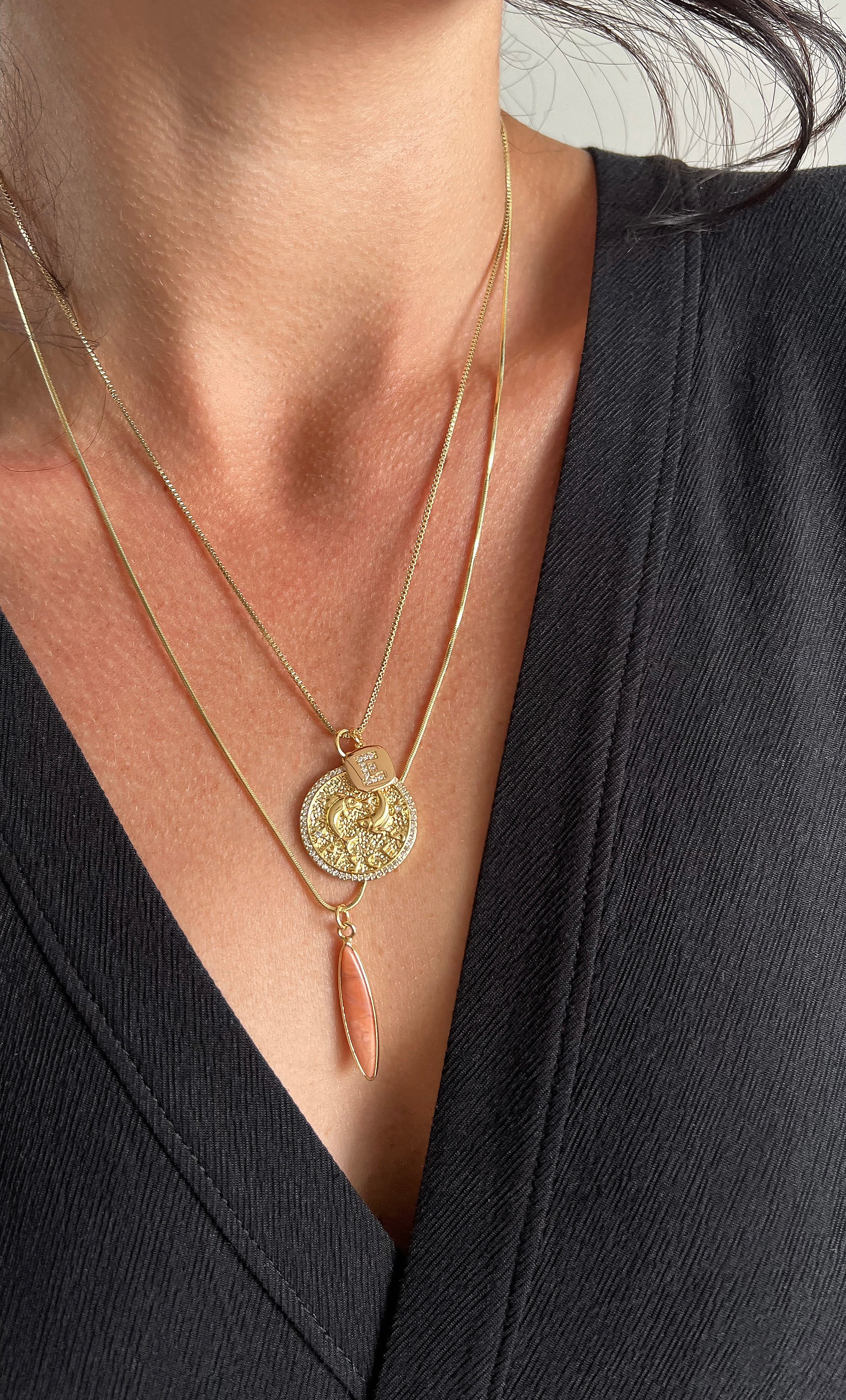 The Tunik "Re" of the Sun Carnelian Necklace