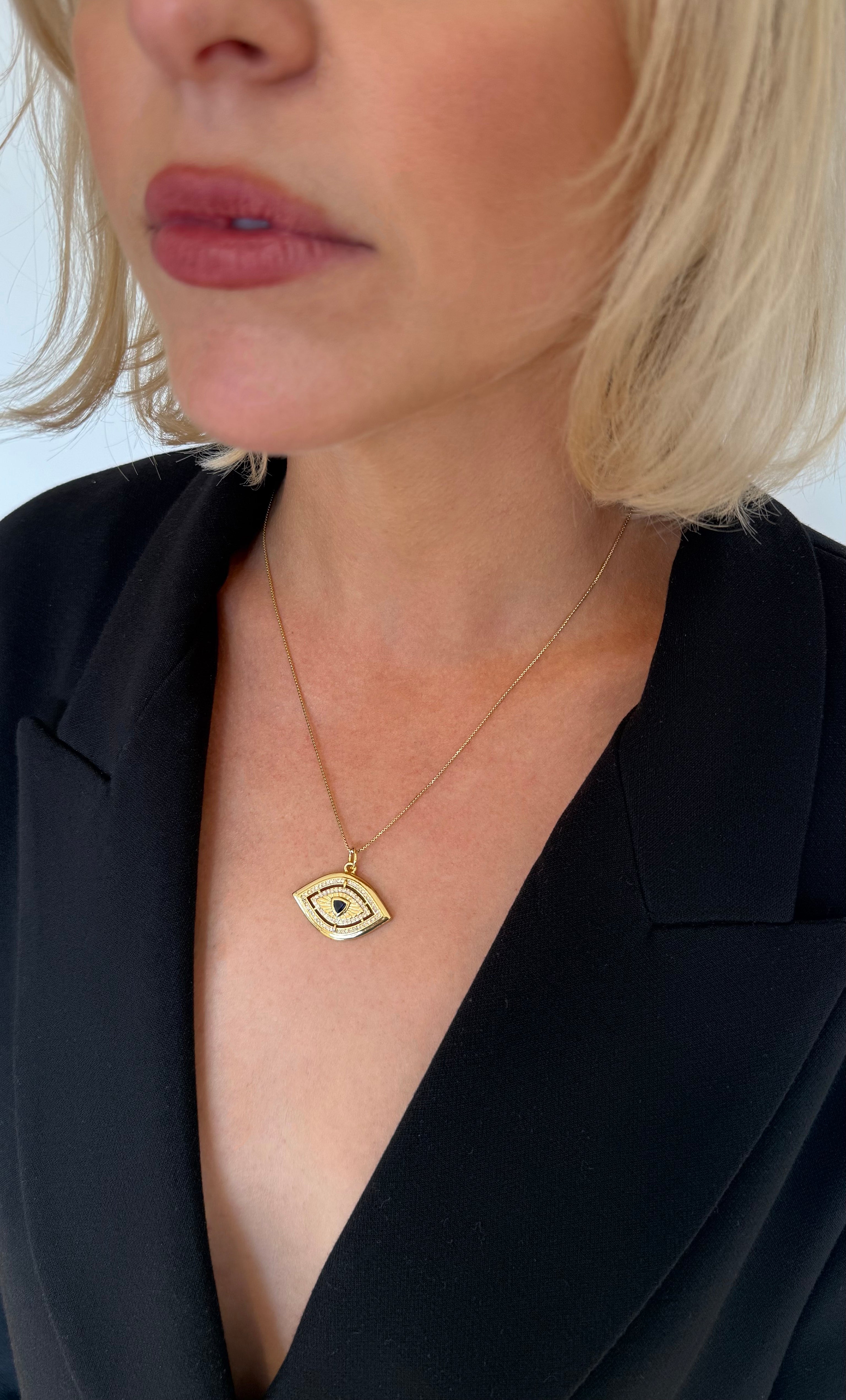 The Tunik Talisman Evil Eye Pendant Necklace