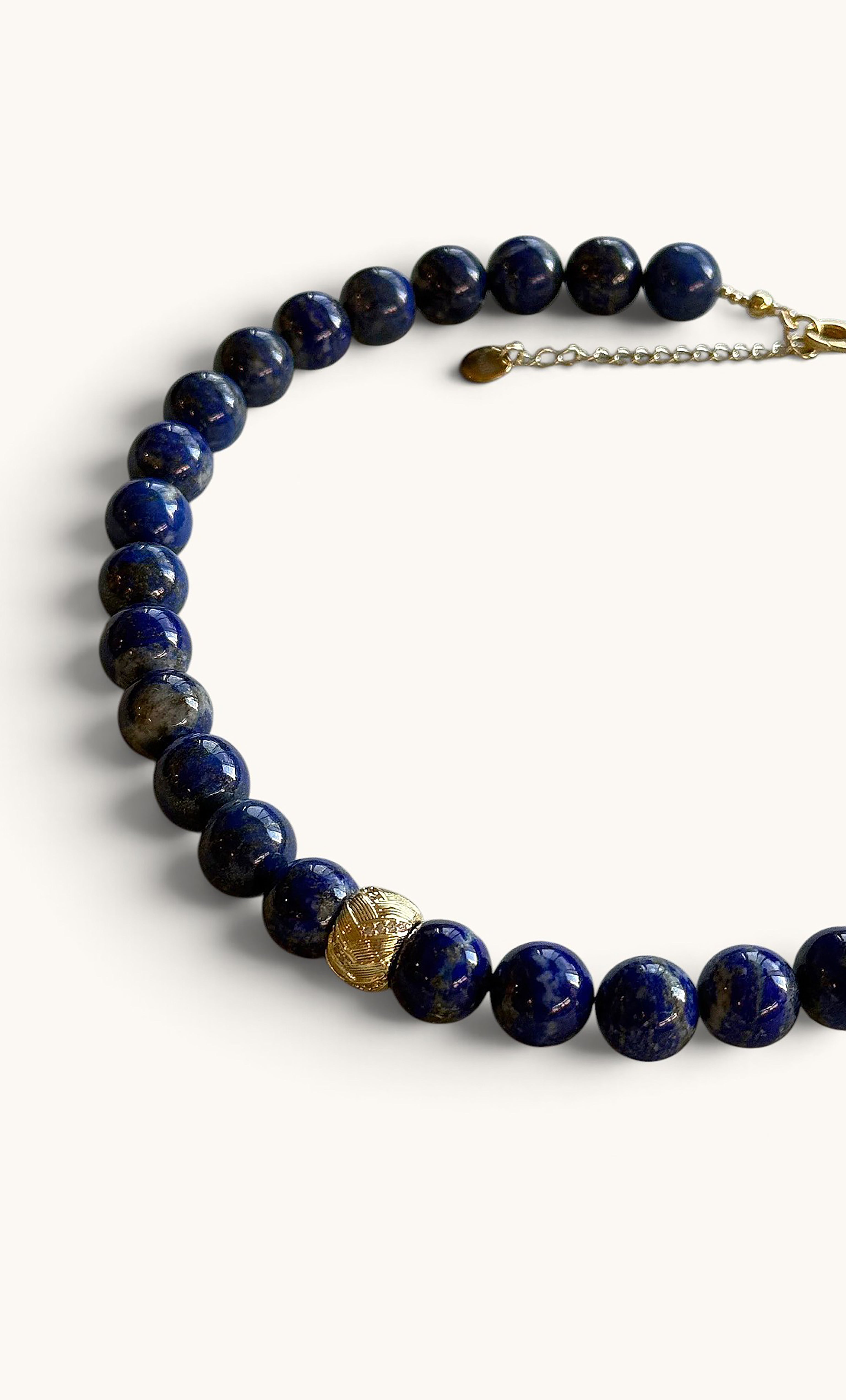 Limited Edition | The Tunik Wisdom Statement AA grade Lapis Lazuli Stone Bead Handmade Necklace | Tunik