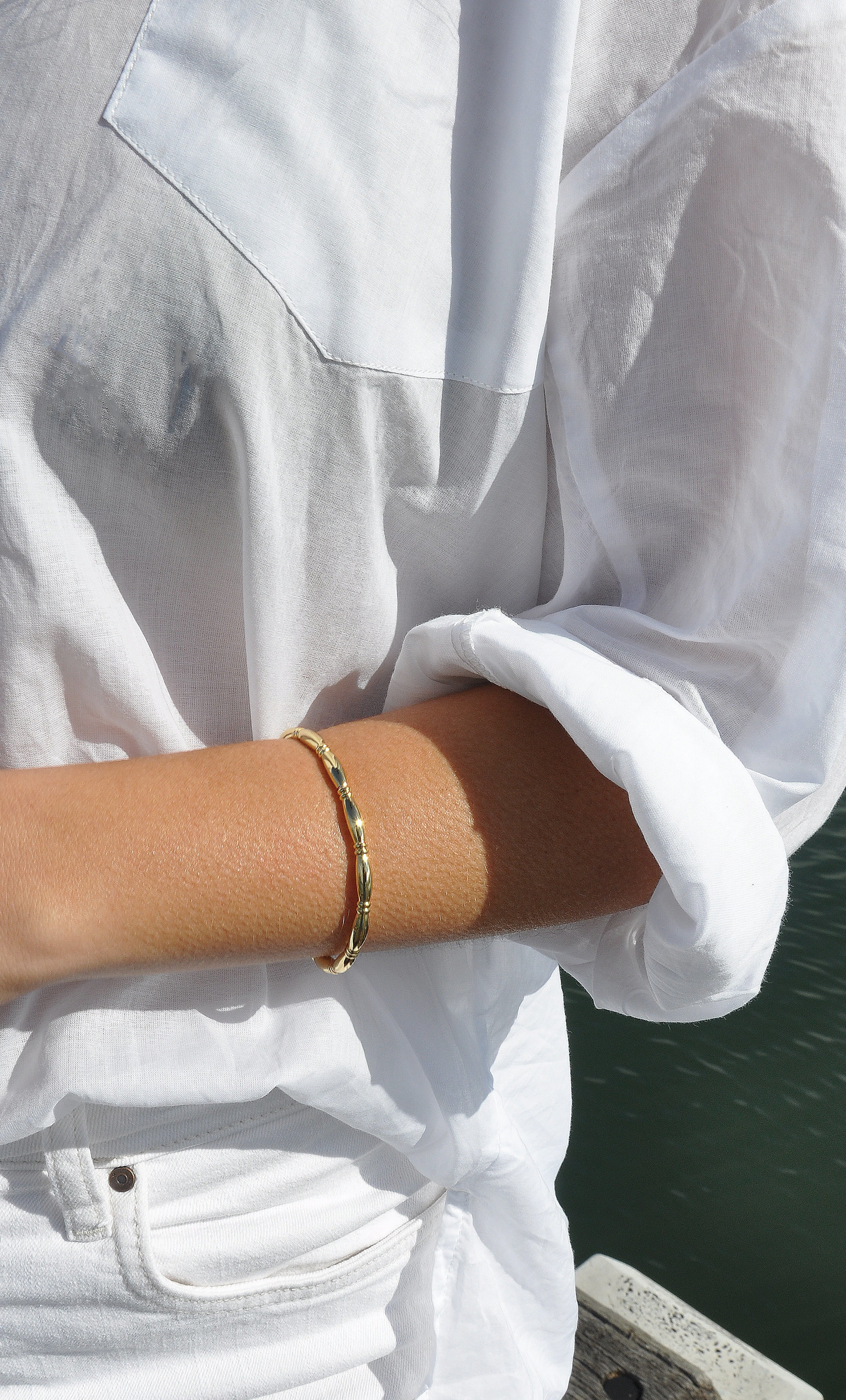 14K Gold Fill Knot Cuff Bracelet | Tunik