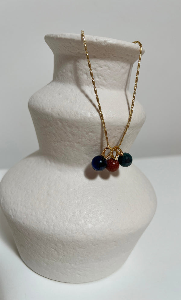 The Tunik Bauble Stone Charm Necklace