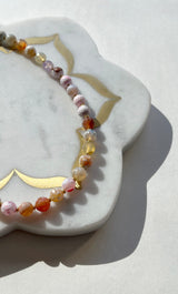 The Tunik Sea Stones Coloured Agate Beaded Necklace