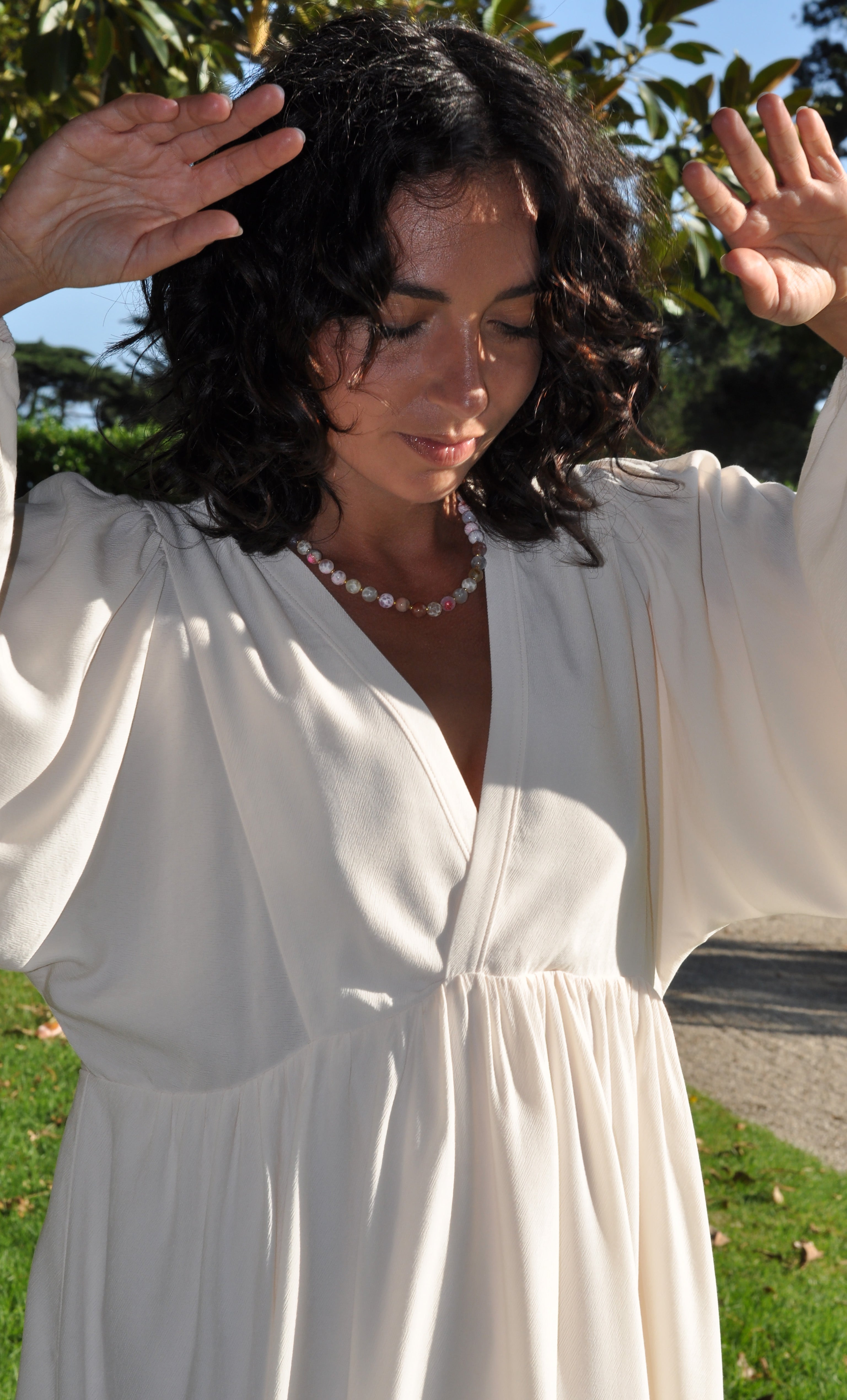 The Tunik Harper midi dress - Creme