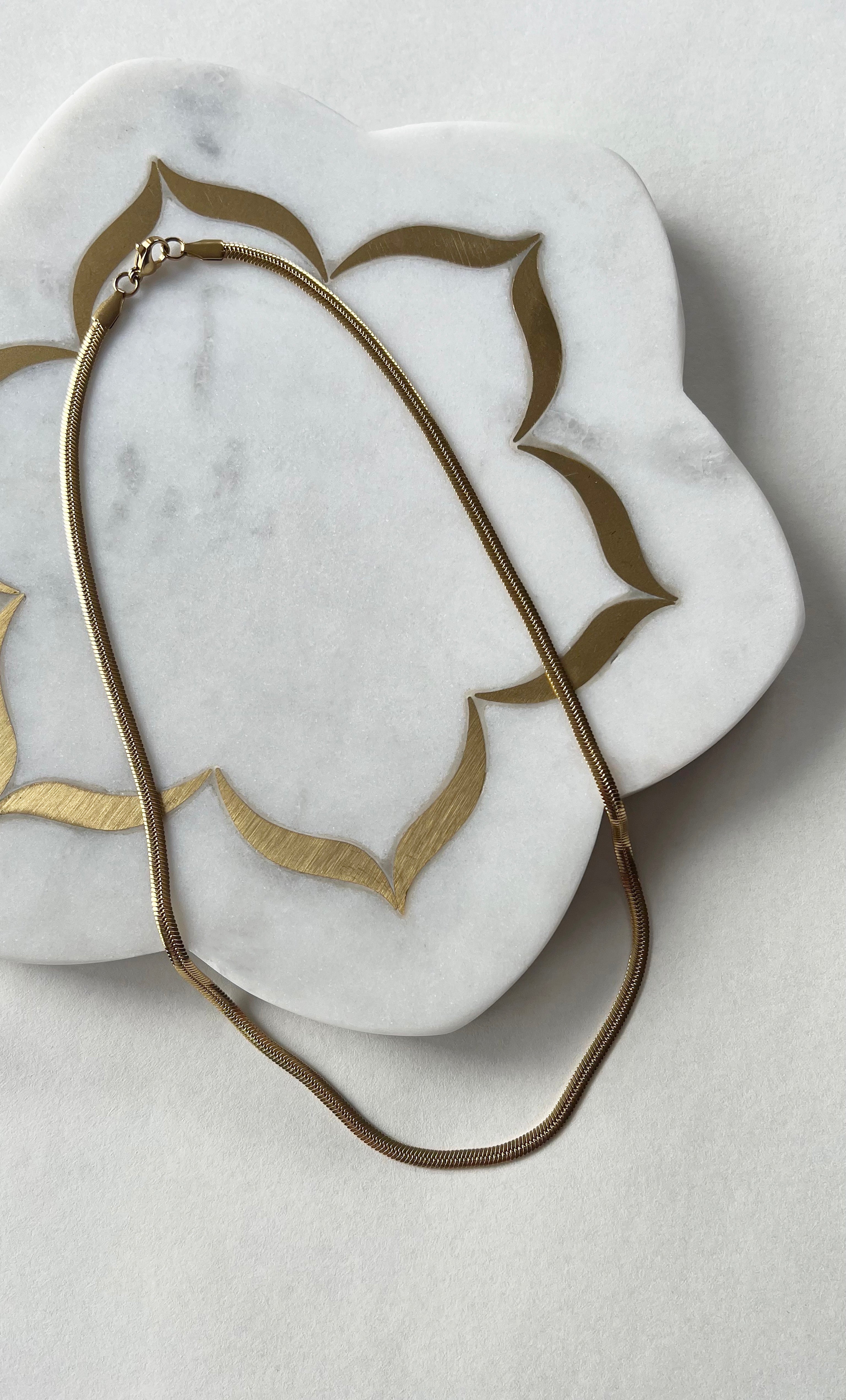 BACK SOON The Tunik Snake Necklace - Gold