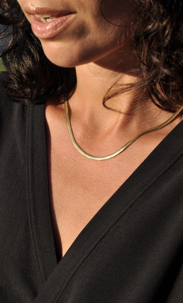 The Tunik Snake Necklace - Gold