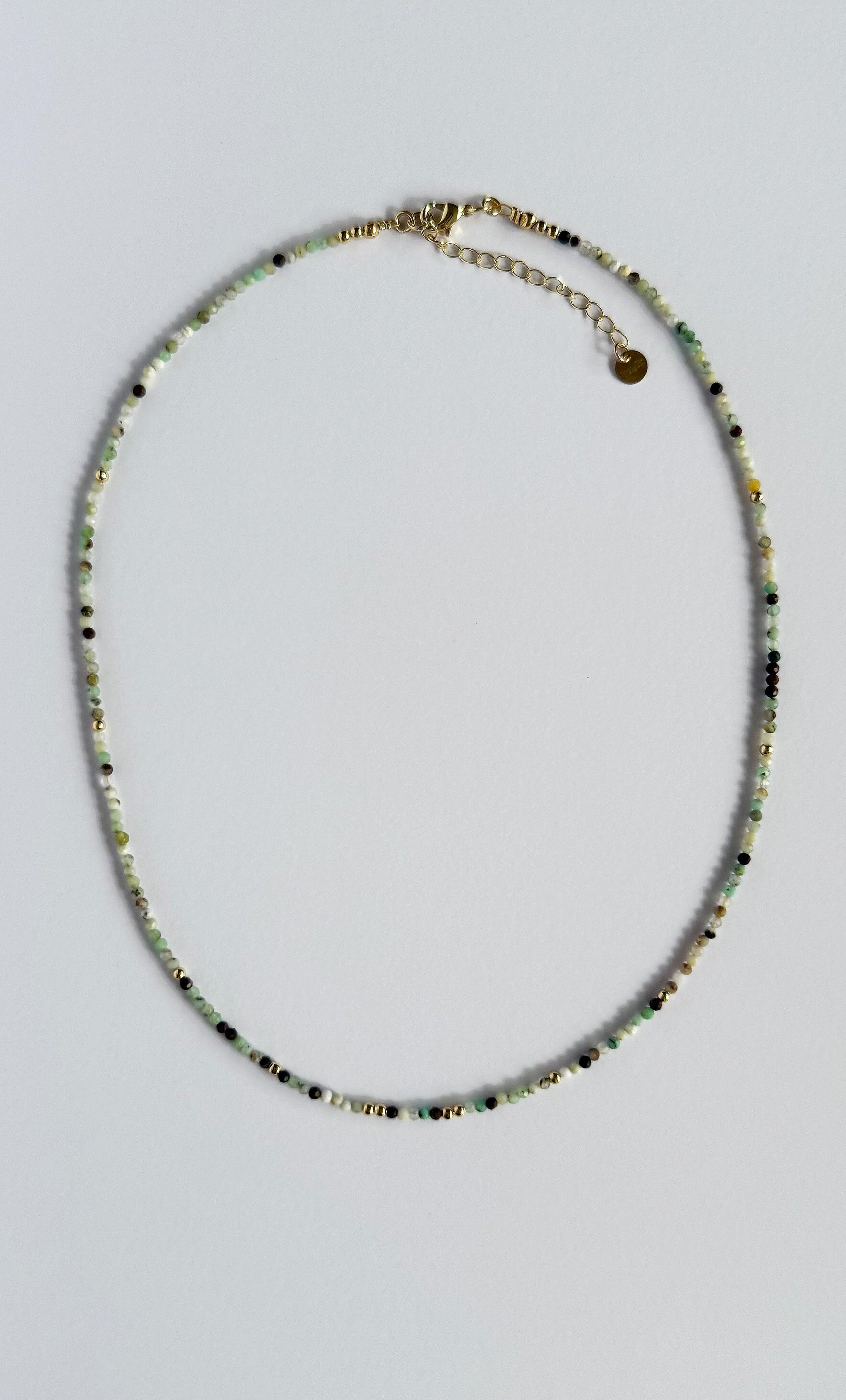 Stone Song Amazonite Fine Hand Beaded Necklace | Tunik