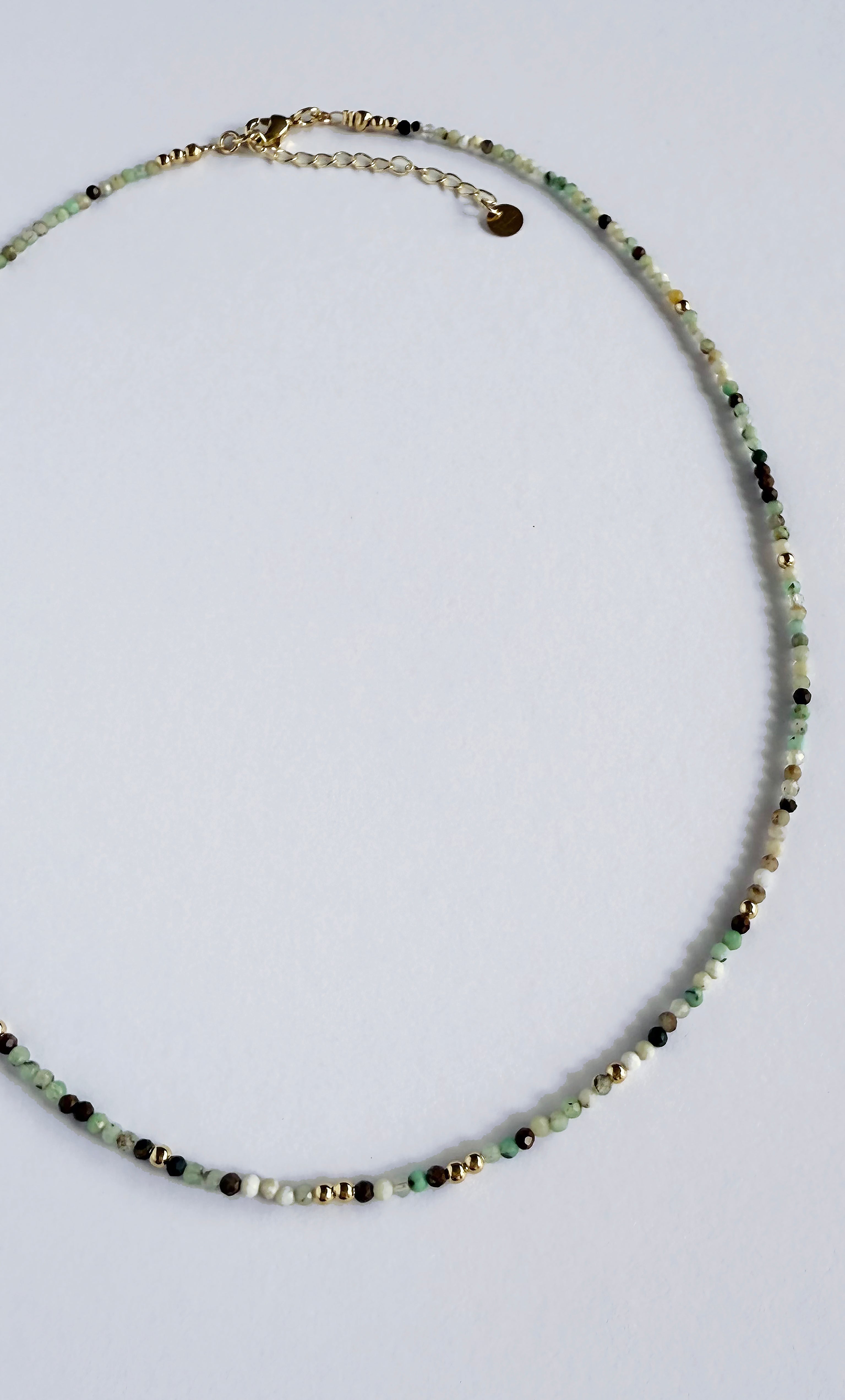 Stone Song Amazonite Fine Hand Beaded Necklace | Tunik