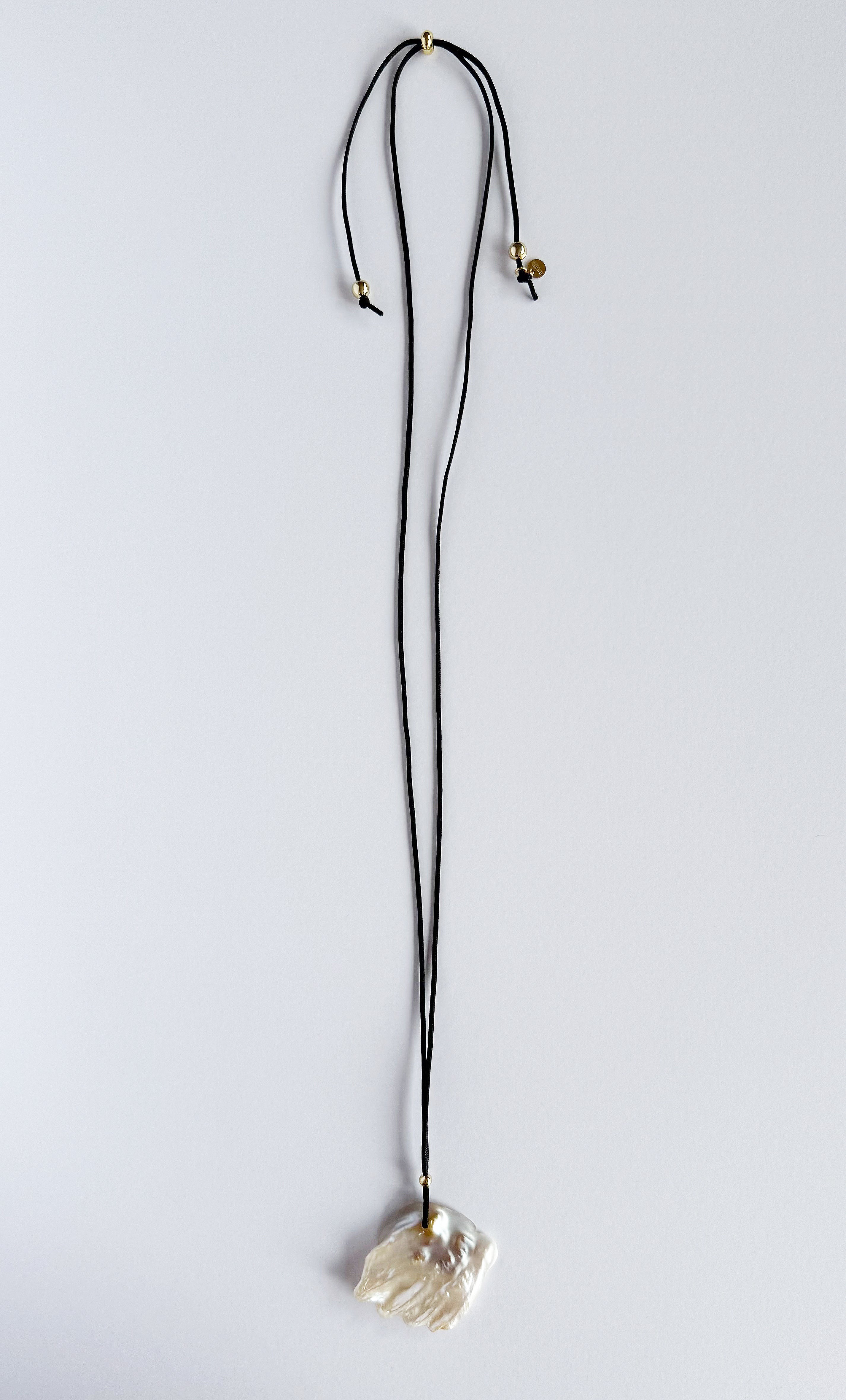 Voyage Wing Freshwater Blister Pearl Pendant Long Line Necklace | Tunik