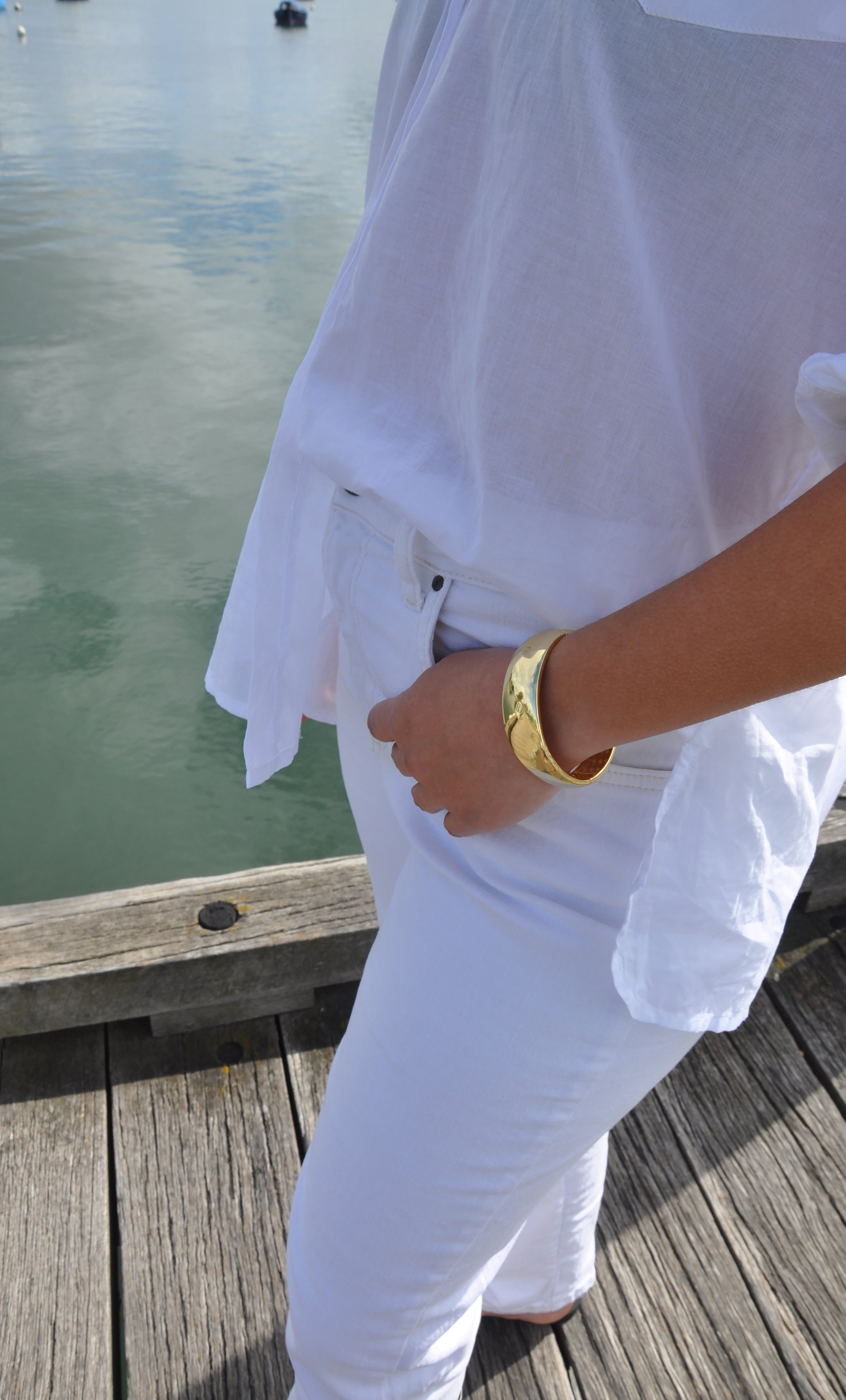 24K Gold Fill Statement Bangle | Tunik