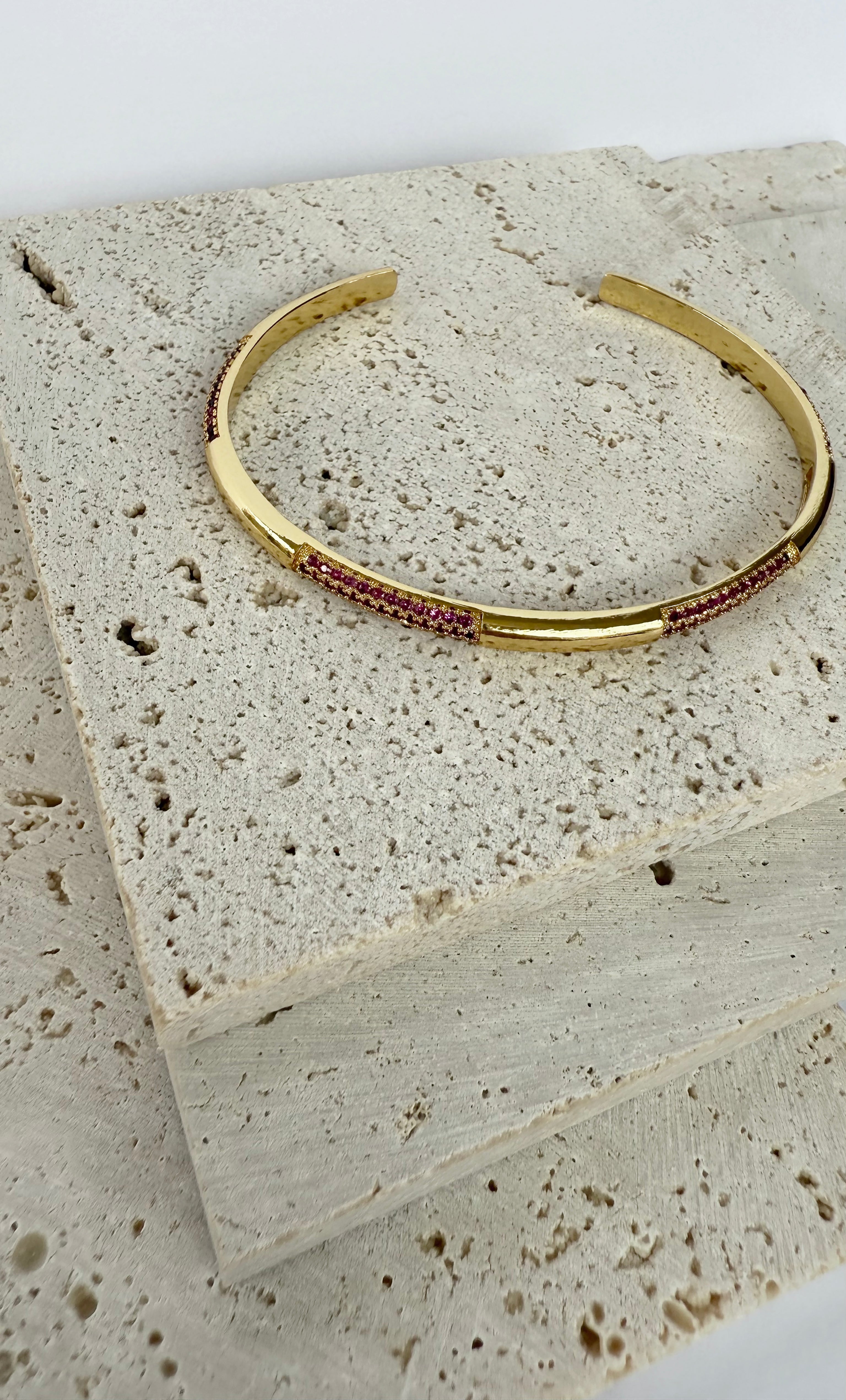 Arc Nomade 24K Gold Filled Fine Cuff Bracelet | Tunik