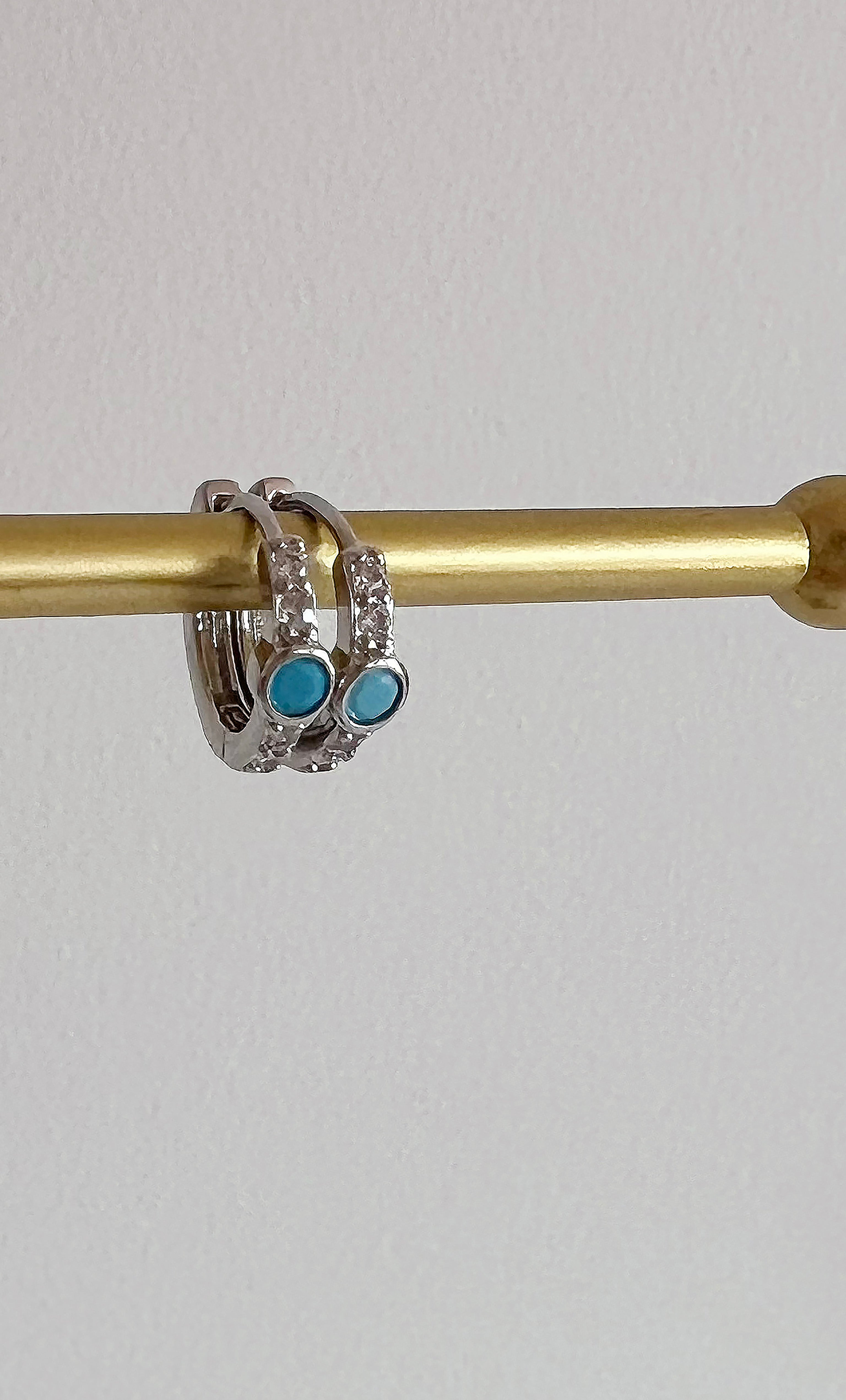 Silver Tribute Huggie Earrings | Tunik