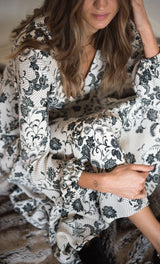 The Tunik Lola maxi dress - She Swirls Creme print