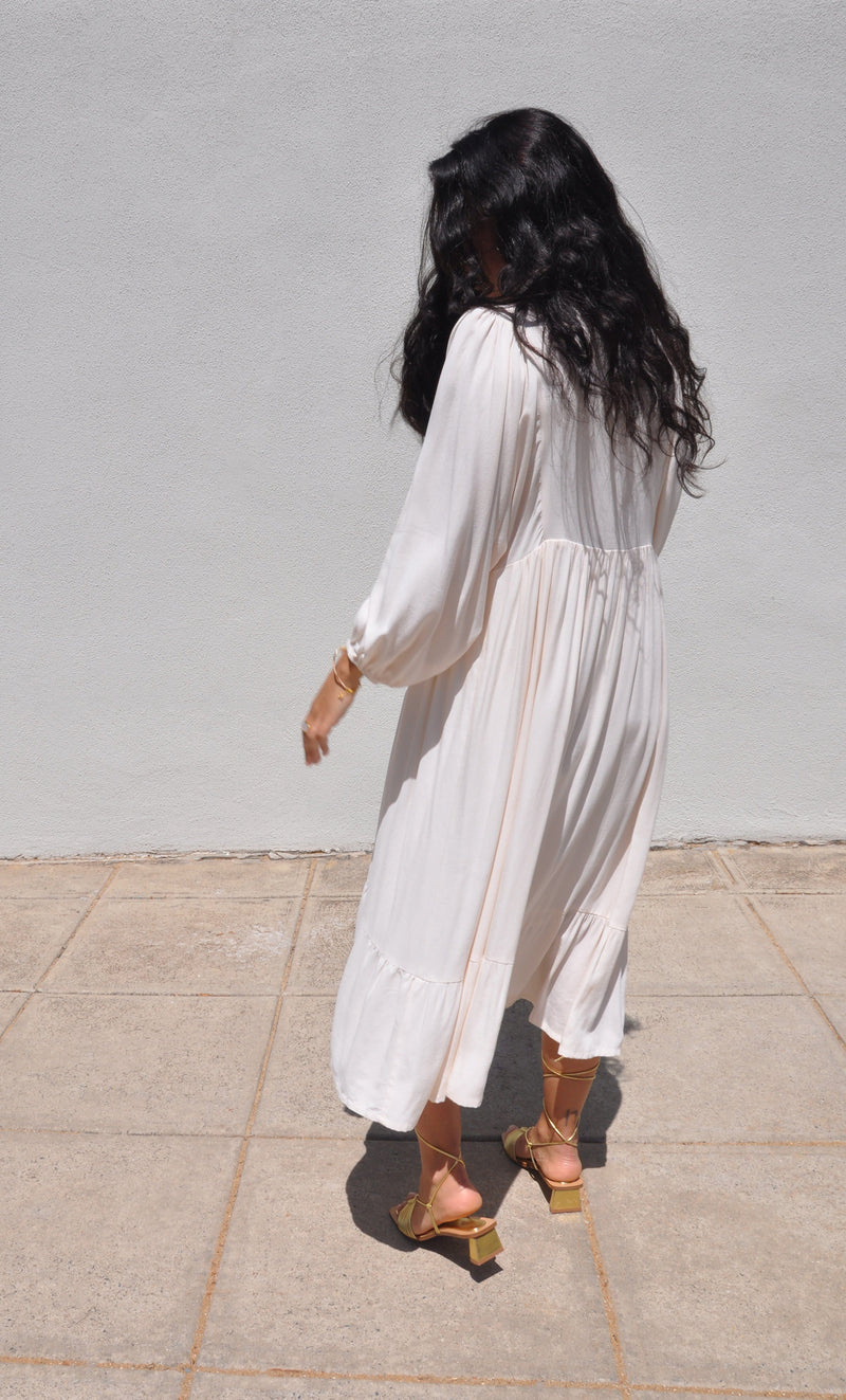 The Tunik Harper midi dress - Creme