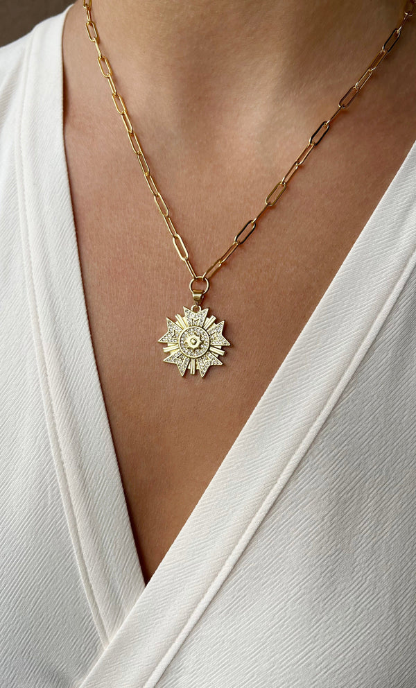 The Tunik Lucky Star Medallion Necklace