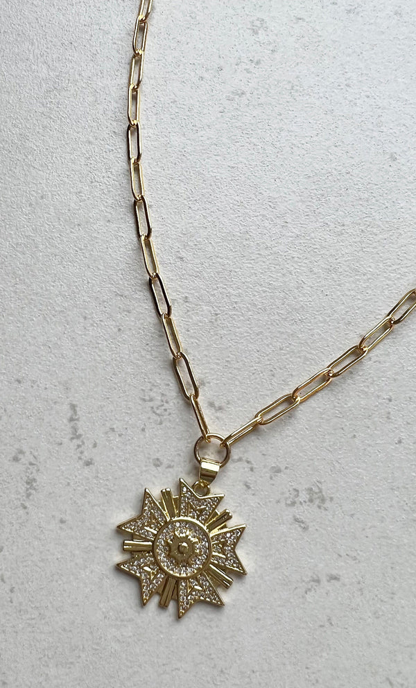 The Tunik Lucky Star Medallion Necklace