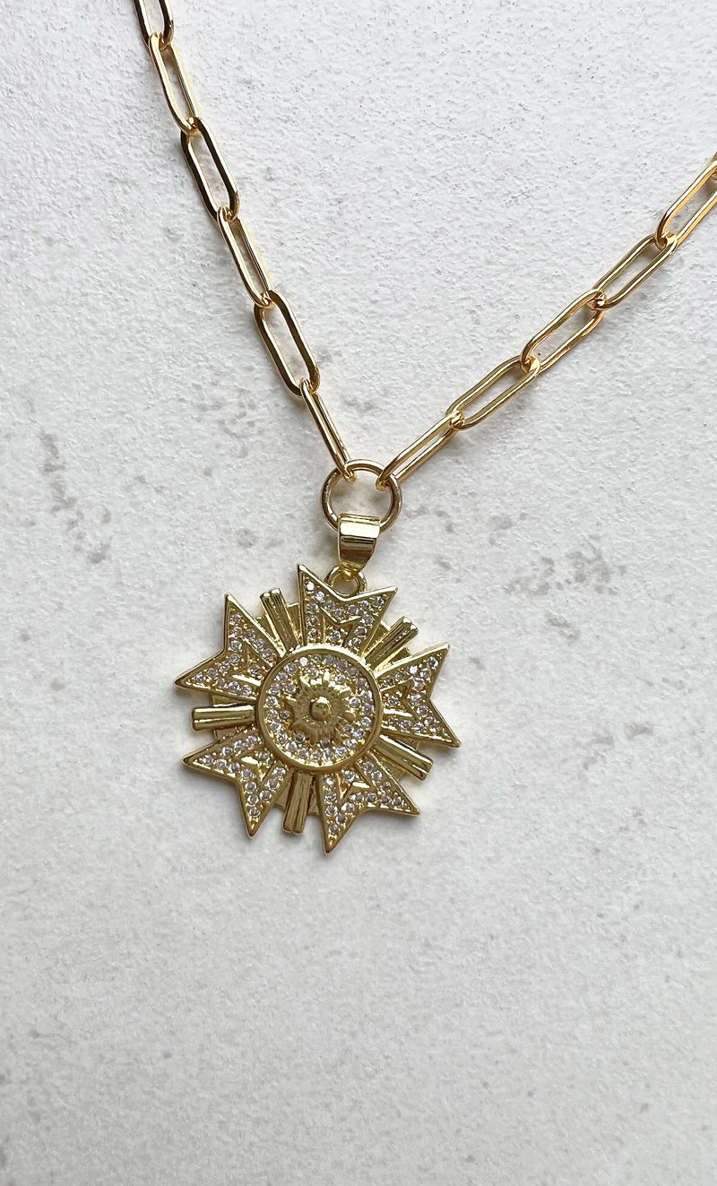 The Tunik Lucky Star Medallion Necklace
