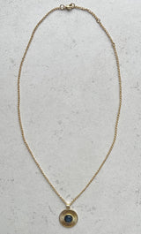 The Tunik Moonbeam Blue Tigers Eye Necklace